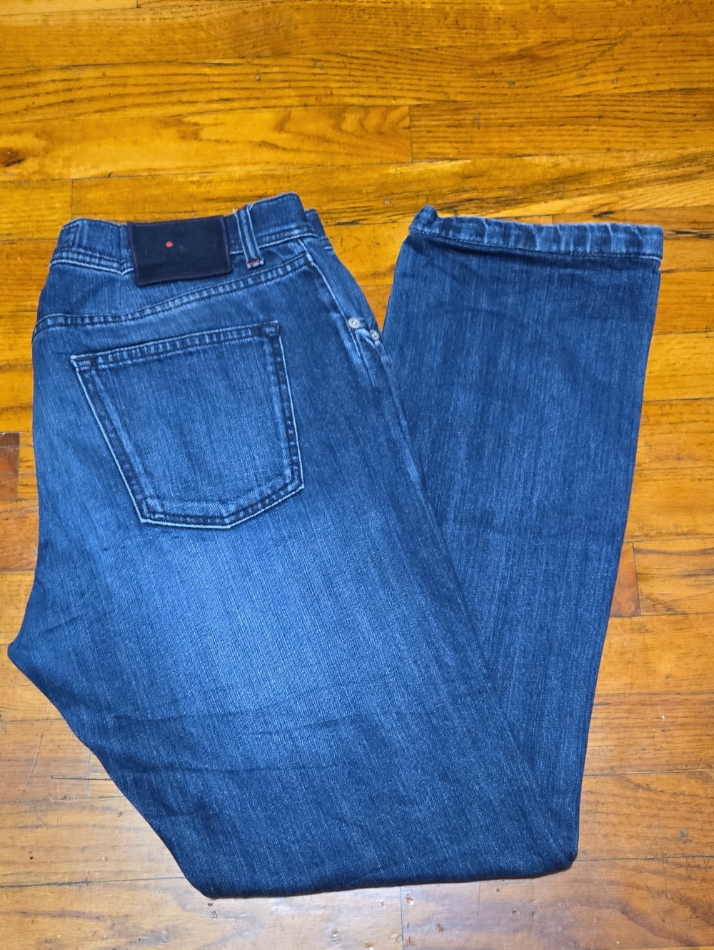 Kiton Napoli Jeans Button Fly Selvedge Mens 52/34 Made in Italy ( Waist Altered)
